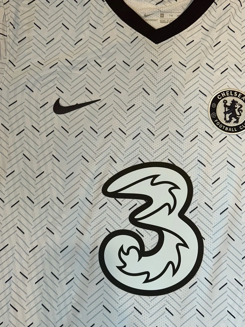 Nike Chelsea Light Blue Football Jersey with Navy Trim